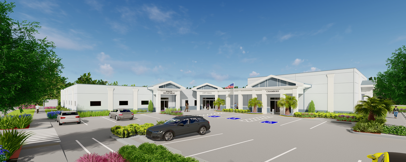 Bunnell Administrative and Police Complex Rendering