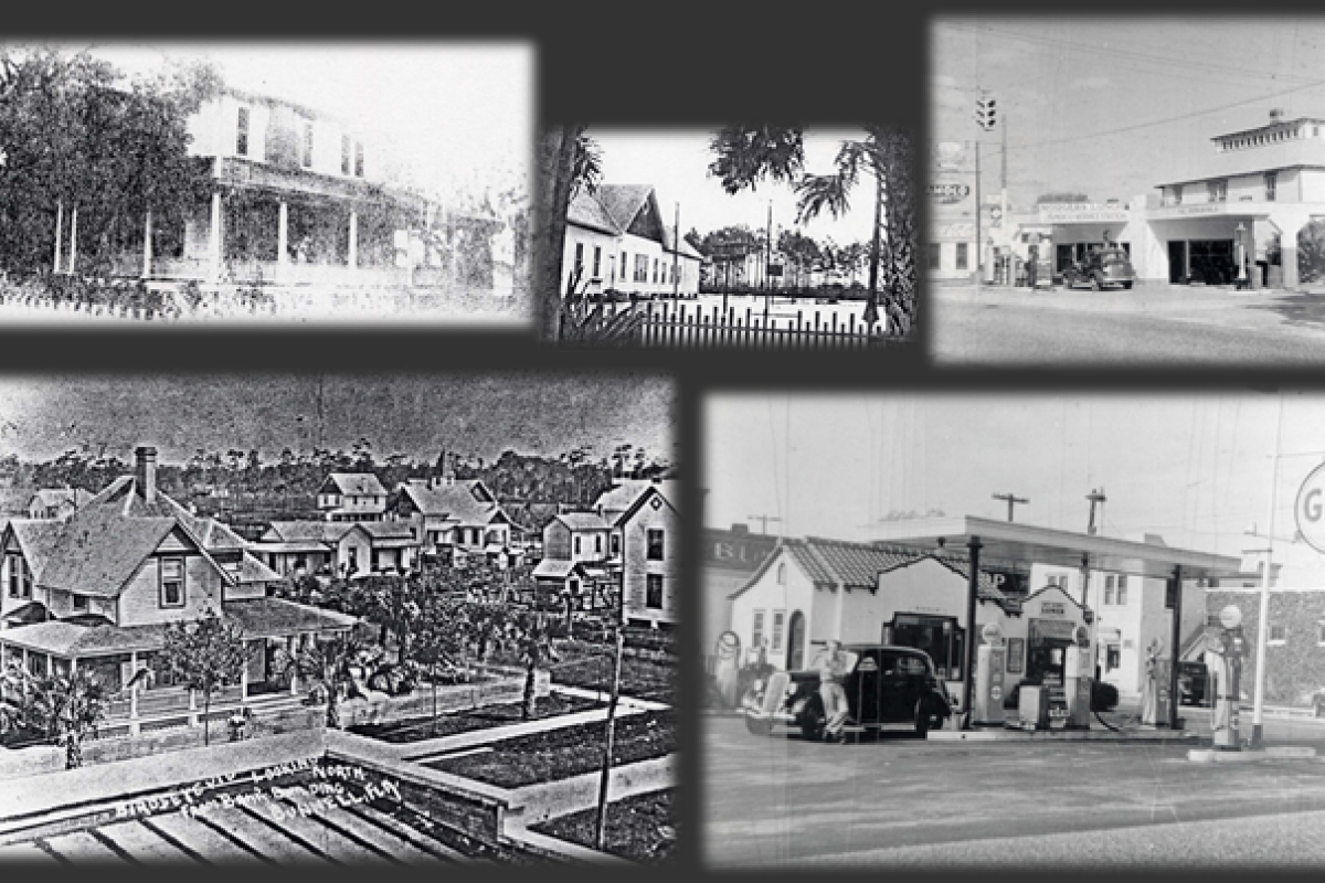 black and white photos of Old Bunnell 