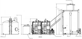 wastewater plant drawing
