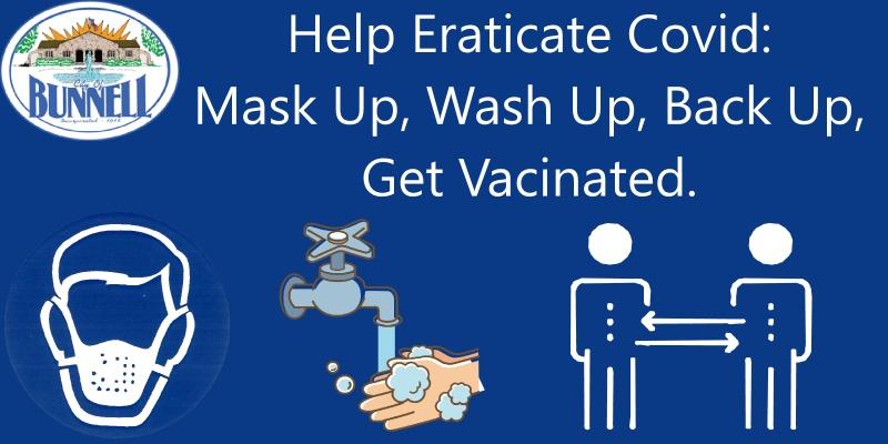 Graphic: Mask Up, Wash Up, Backup, Get Vacinated